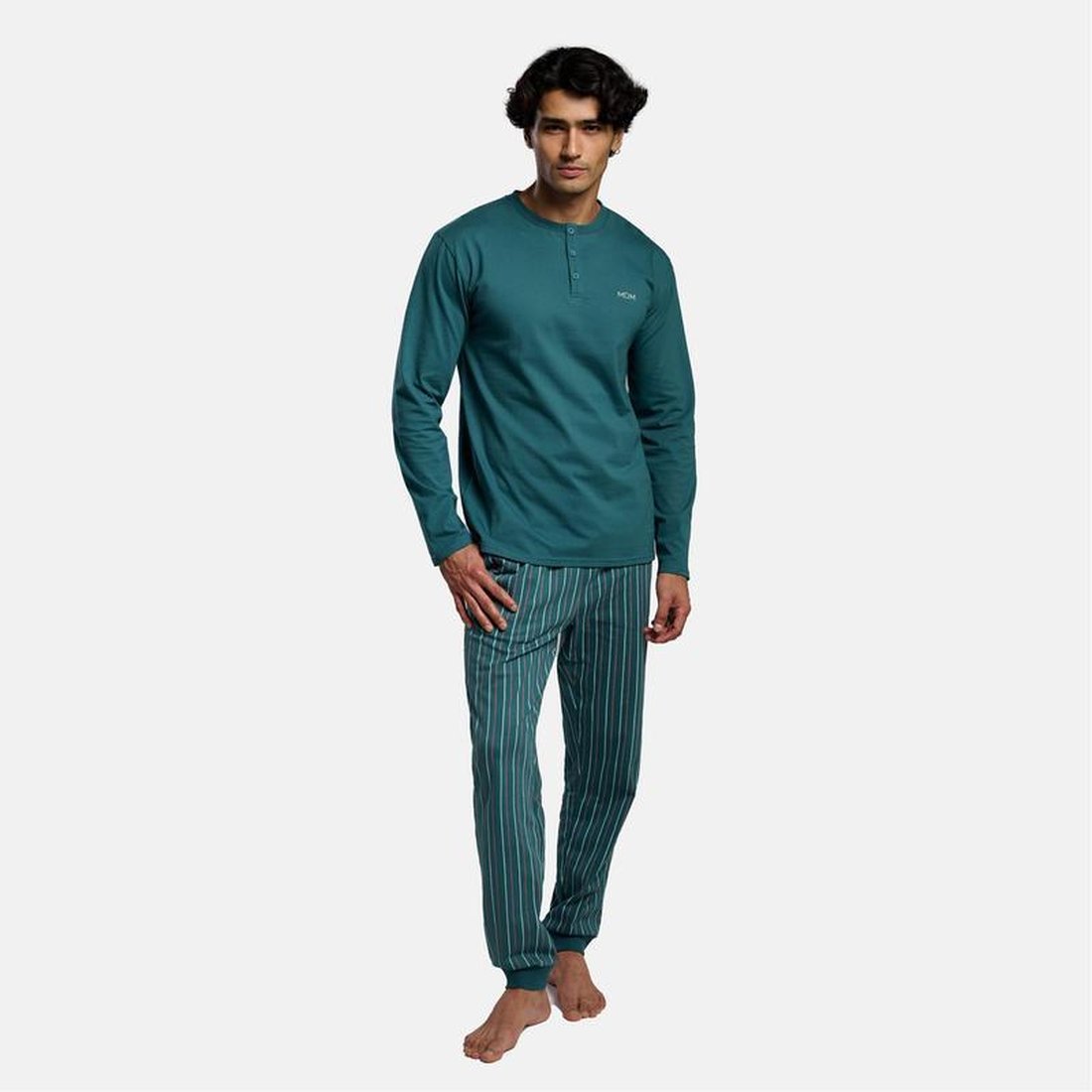 Pijama de hombre algodón estampado MUYDEMI by YSABEL MORA