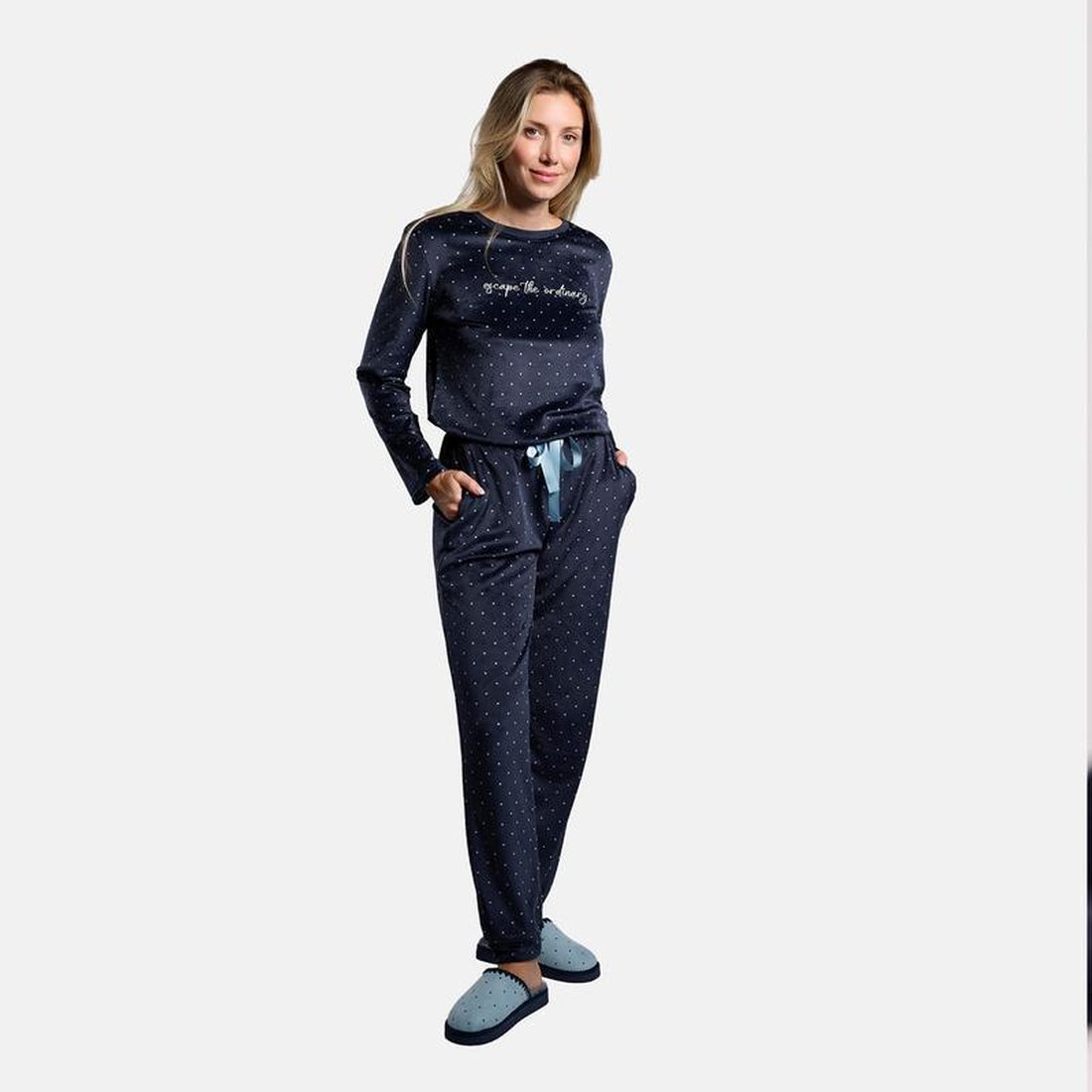 Pijama mujer micro coralina elástica MUYDEMI by YSABEL MORA