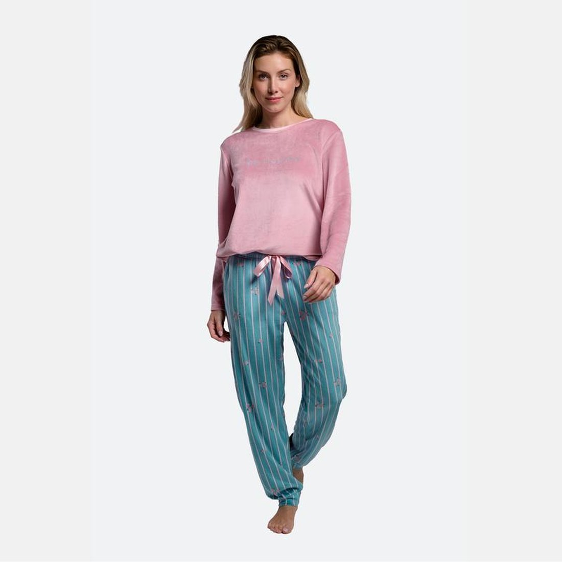 Pijama mujer micro coralina elástica MUYDEMI by YSABEL MORA