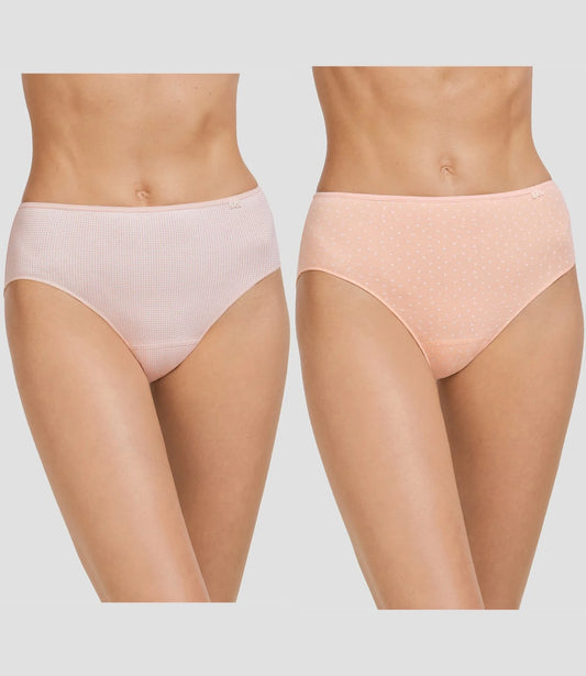 Pack 2 bragas mujer MIDI algodón estampado AVET