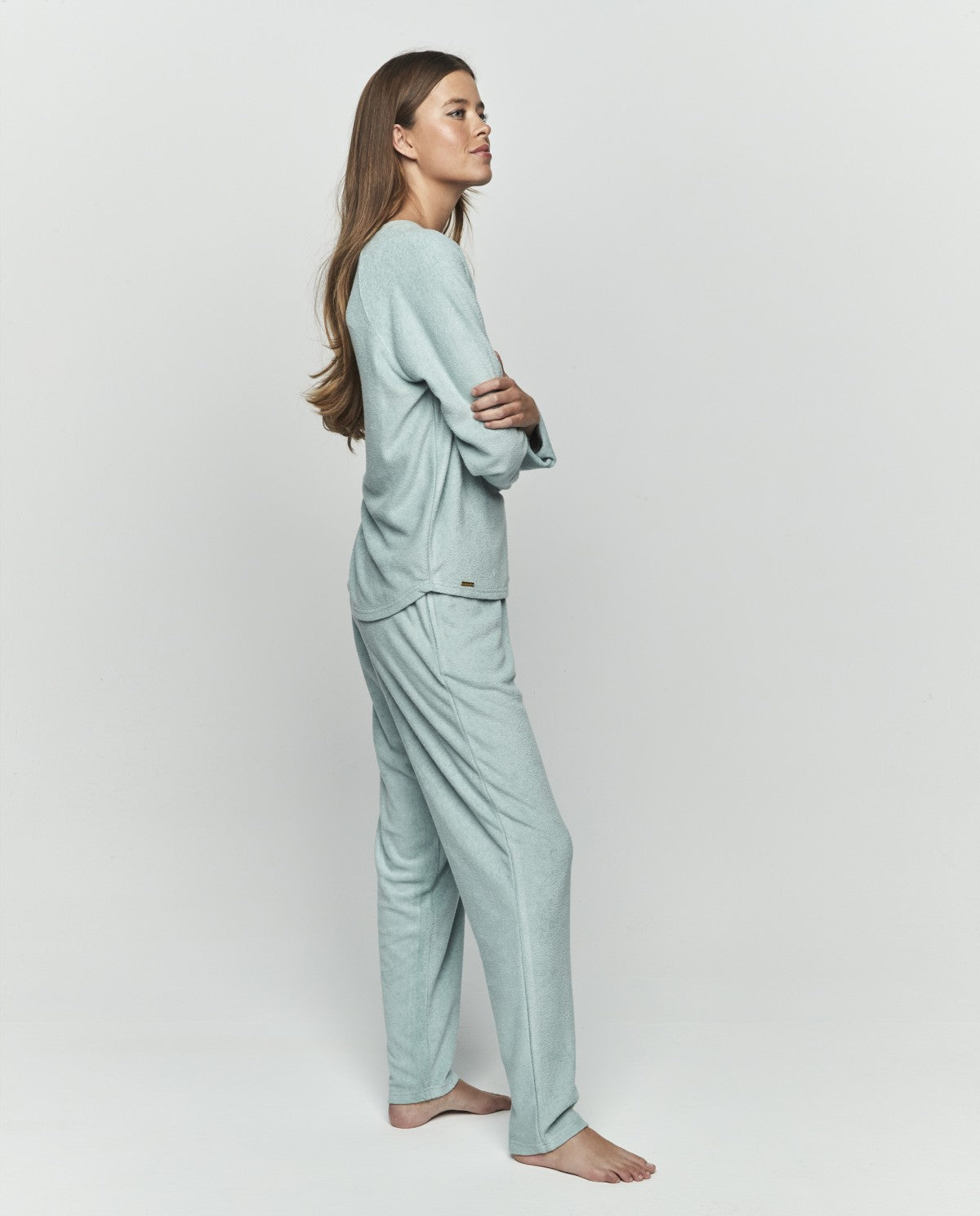 Pijama mujer liso en tejido cálido y suave SELMARK