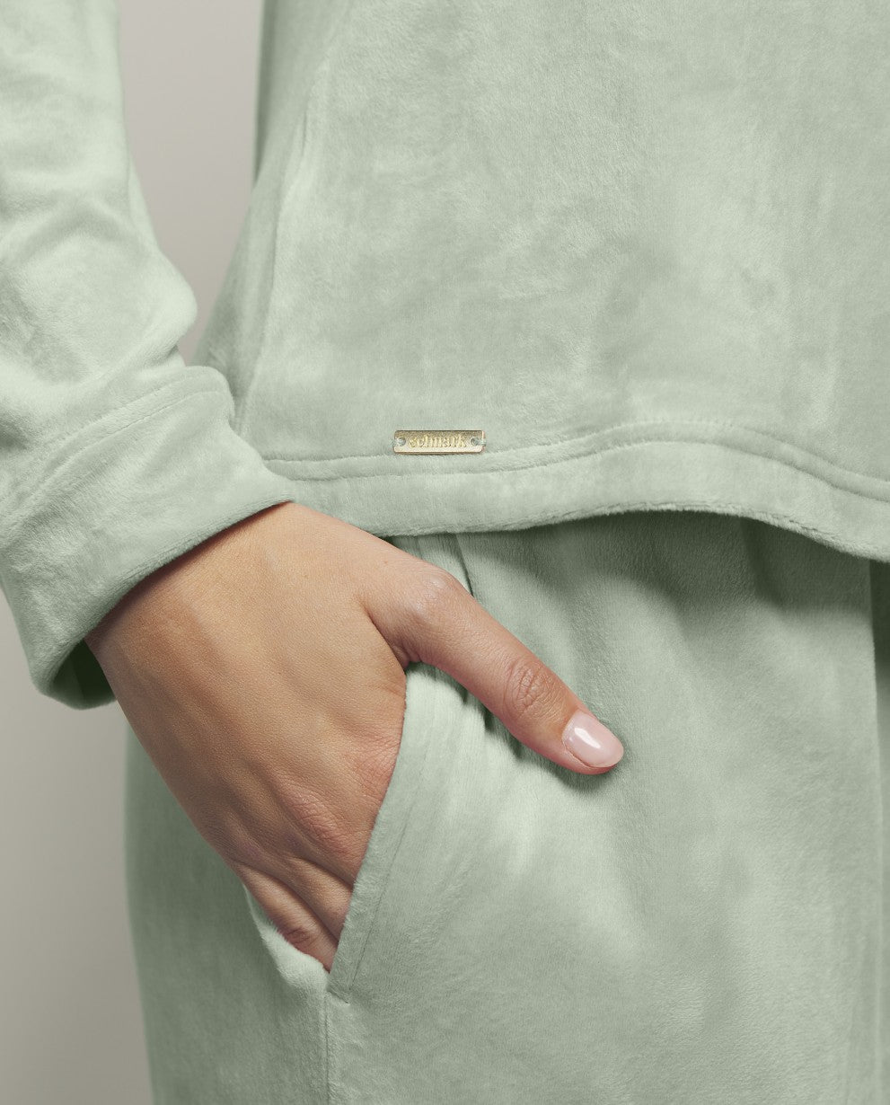 Pijama mujer punto suave cuello pico SELMARK
