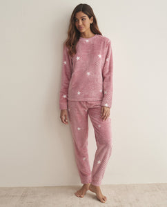 Pijama mujer polar estampado estrellas Selmark