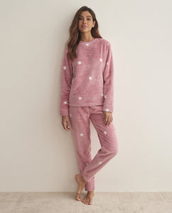 Pijama mujer polar estampado estrellas Selmark