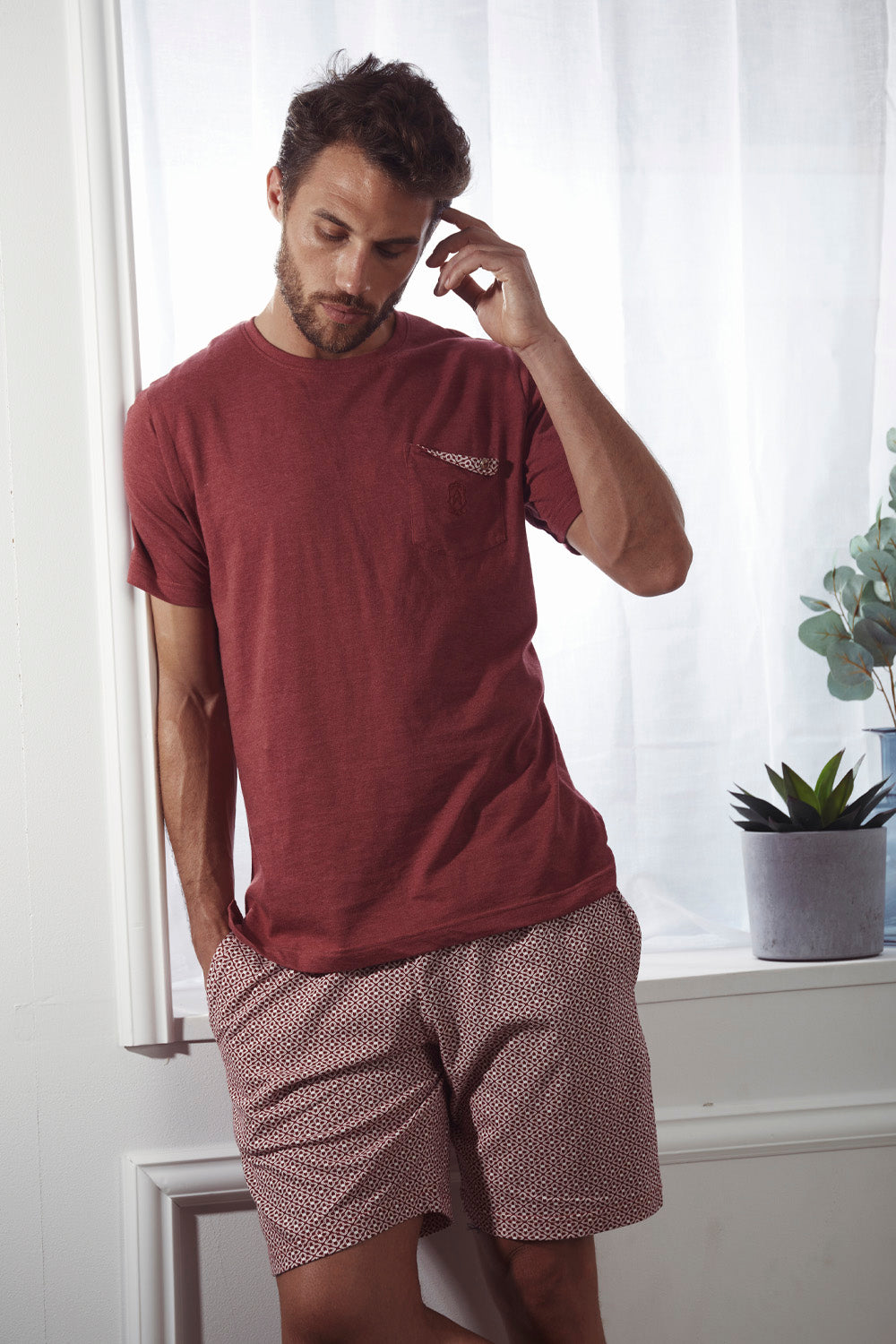 Pijama de hombre de verano Admas Classic