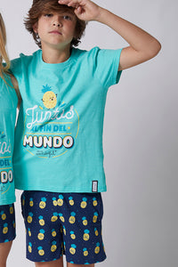 Pijama de niño algodón Mr. Wonderful "Piña"