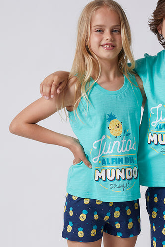 Pijama familiar de niña Mr. Wonderful 