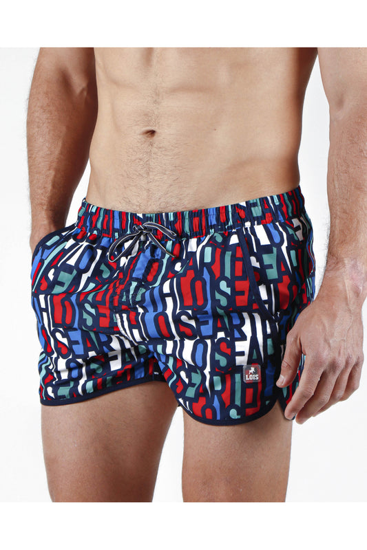Bañador de hombre secado rápido multicolor EARTH de Lois