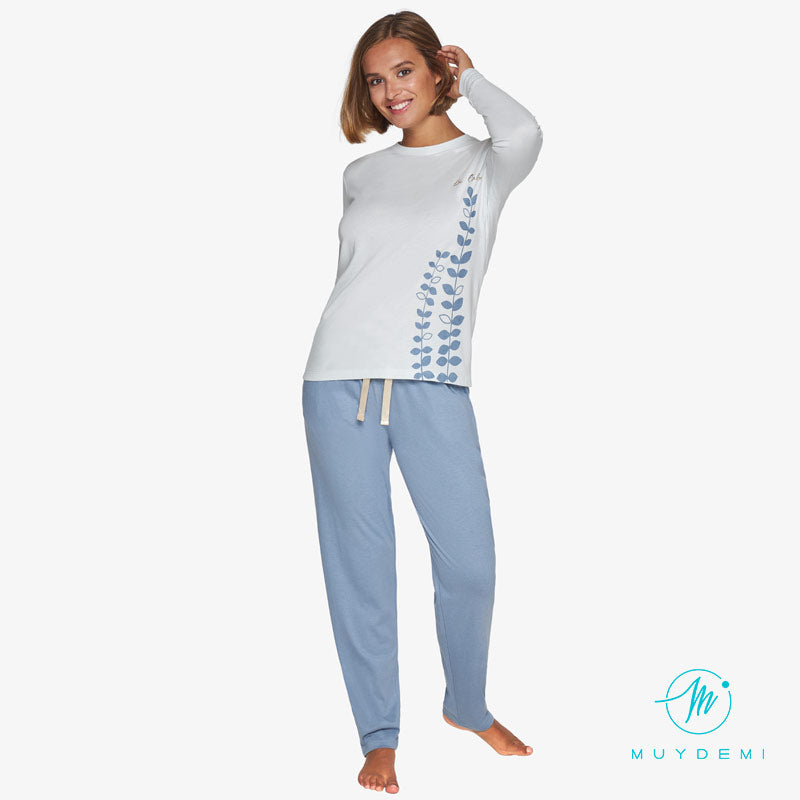 Pijama mujer algodón de invierno 