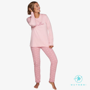 Pijama mujer algodón de invierno Muydemi