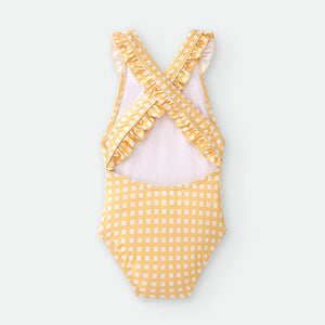 Bañador niña estampado "Cuadros vichy" WATERLEMON