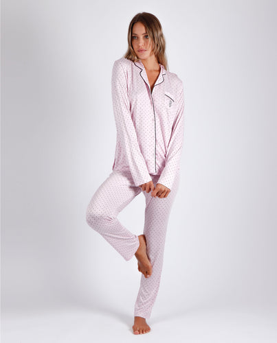 Pijama de mujer abierto de viscosa Admas Classic