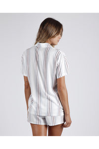 Pijama mujer abierto SUMMER STIPES Admas Classic