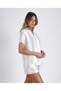 Pijama mujer abierto SUMMER STIPES Admas Classic