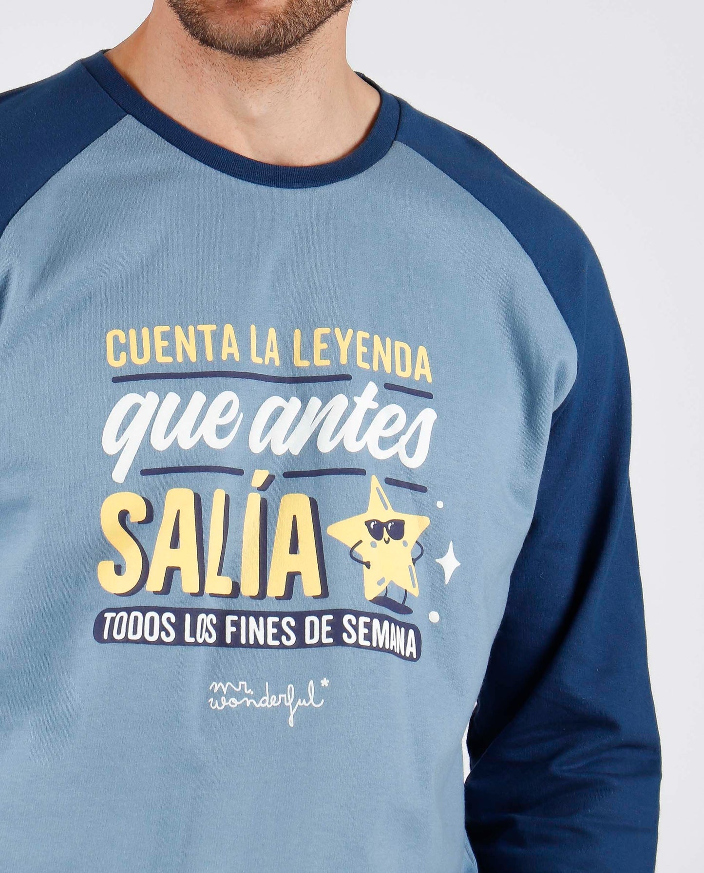 Pijama hombre Mr. Wonderful "Cuenta la leyenda que antes salía todos los fines de semana " ADMAS