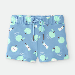 Boxer de niño estampado "Manzanas" AZUL  Waterlemon hasta talla 10 años