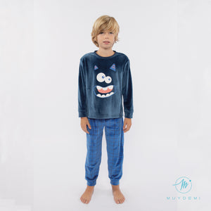 Pijama invierno niño MUYDEMI "Mounstruito"