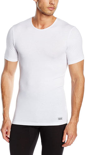 Abanderado - Camisetas térmicas para hombre con cuello redondo y manga  corta, 100% algodón - Blanco, 60/2X, Blanco