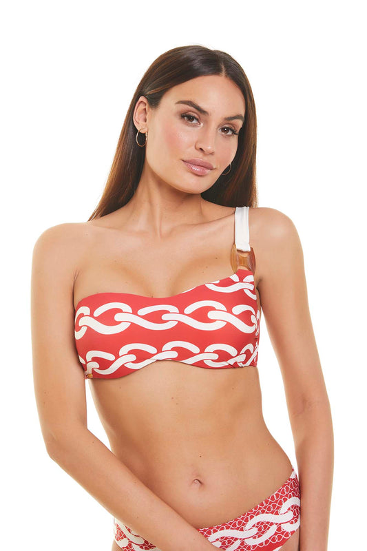 Top de bikini asimétrico Nudos de Selmark