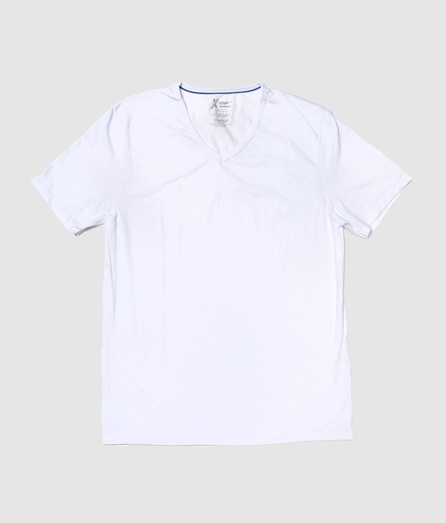 Camiseta hombre manga corta y cuello pico algodón X-TEMP Abanderado