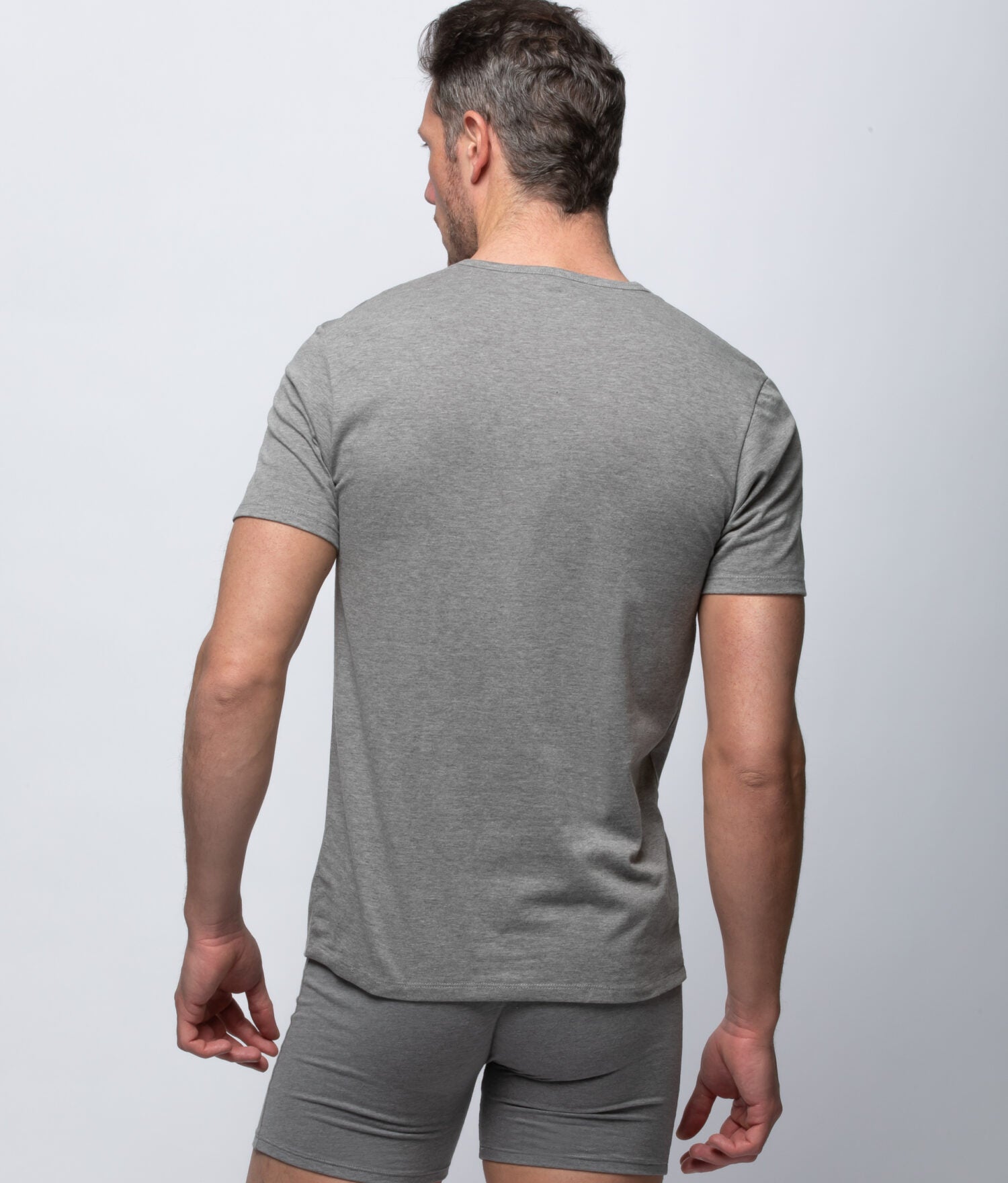 Camiseta hombre manga corta y cuello pico algodón X-TEMP