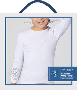 Camiseta infantil manga larga algodón de invierno YSABEL MORA
