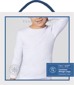 Camiseta infantil manga larga algodón de invierno YSABEL MORA