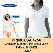 Cargar imagen en el visor de la galería, Camiseta mujer manga corta Princesa Milán