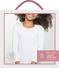Cargar imagen en el visor de la galería, Camiseta térmica de algodón con felpa y manga larga para niña YSABEL MORA