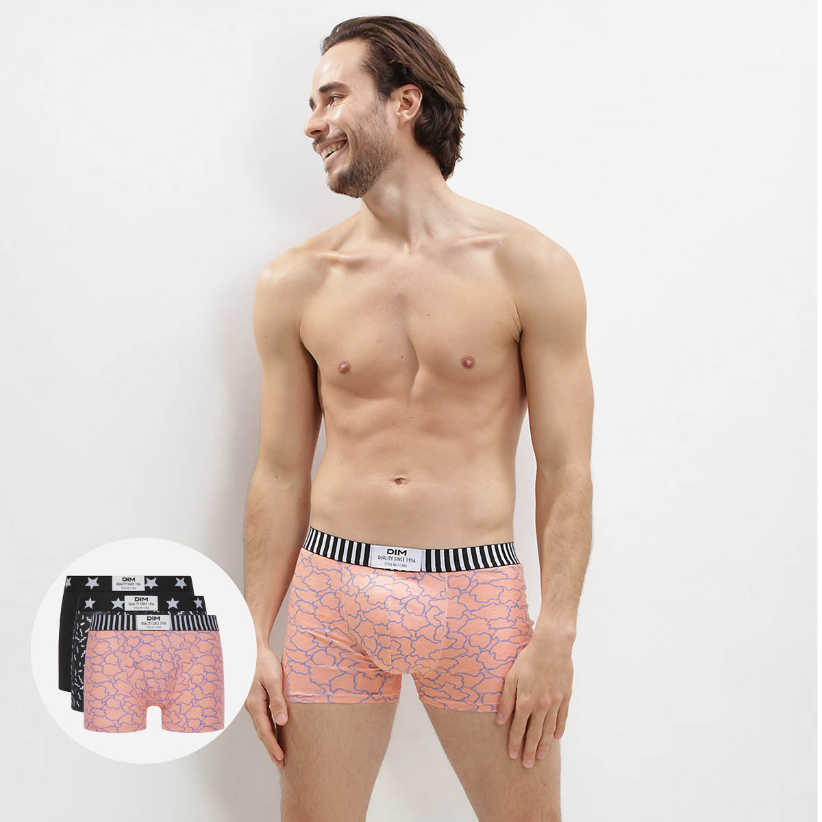 Pack 3 boxer Style Vibs DIM