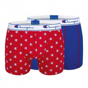 Pack 2 Boxers goma vista con logo Champion