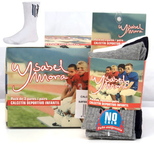 Pack 3 calcetines deportivos infantiles Ysabel Mora.