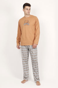 Pijama hombre algodón de invierno "Golf" ADMAS