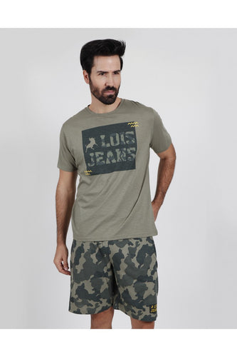 Pijama de hombre estampado camuflaje Lois