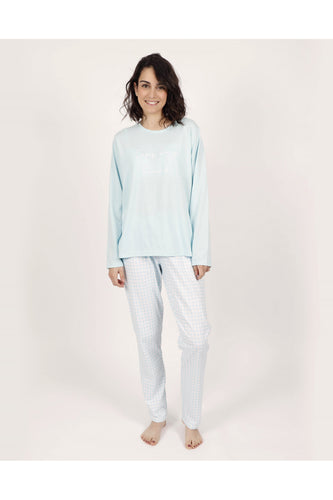 Pijama de mujer cuadritos de vichy 