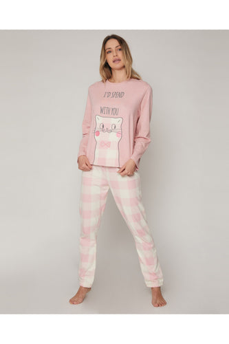 Pijama mujer invierno algodón admas