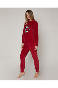 Pijama de mujer terciopelo "Je t´aime" Minnie Mouse  Admas