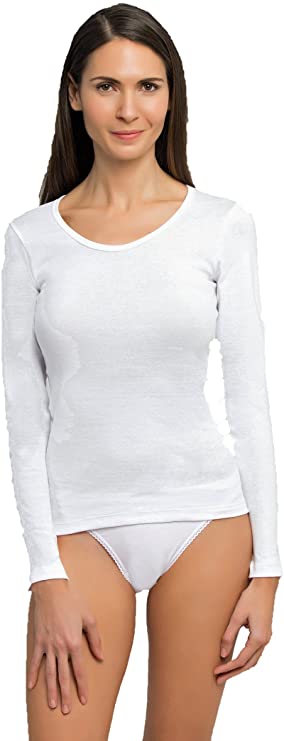 Camiseta interior de mujer Princesa-Playtex algodón manga larga