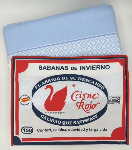 Juego de sábanas pirineo Cisne Rojo ELENA (válidas para colchón de 2 metros)