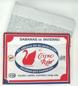 Juego sábanas pirineo Cisne Rojo PERÚ (largo colchón hasta 2 metros)