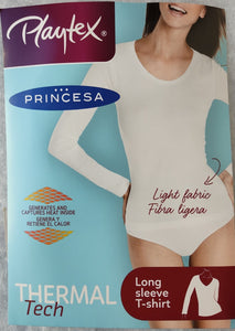 Camiseta térmica mujer manga larga  Princesa-Playtex TERMALTECH