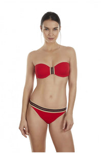 Top bikini bandeau con aro estilo marinero copas B, C, D y E de Selmark