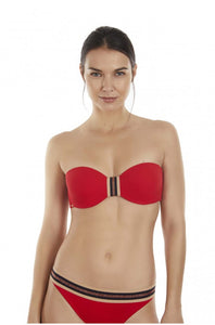 Top bikini bandeau con aro estilo marinero copas B, C, D y E de Selmark