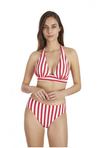 Top bikini triángulo MULTIPOSICIÓN rayas marineras Selmark