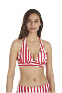 Top bikini triángulo MULTIPOSICIÓN rayas marineras Selmark