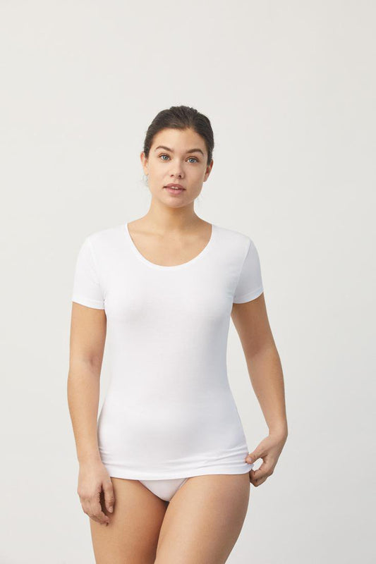 Camiseta mujer MANGA CORTA algodón YSABEL MORA