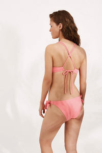 Top de bikini COMBINABLE con aros y push up colores lisos YSABEL MORA