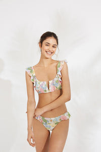 Top de bikini COMBINABLE copa B estampado floral suave YSABEL MORA