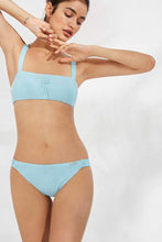 Cargar imagen en el visor de la galería, Braga bikini COMBINABLE estampado rayas celestes YSABEL MORA