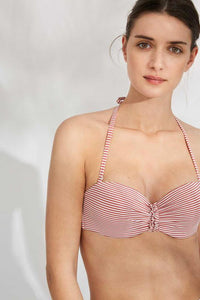 Bikini bandeau Push Up copa B con braga alta YSABEL MORA